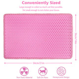 Double-Layer Rice-Shaped Cat Litter Pad – Waterproof EVA Non-Slip Mat for Easy Cleaning & Mess Control