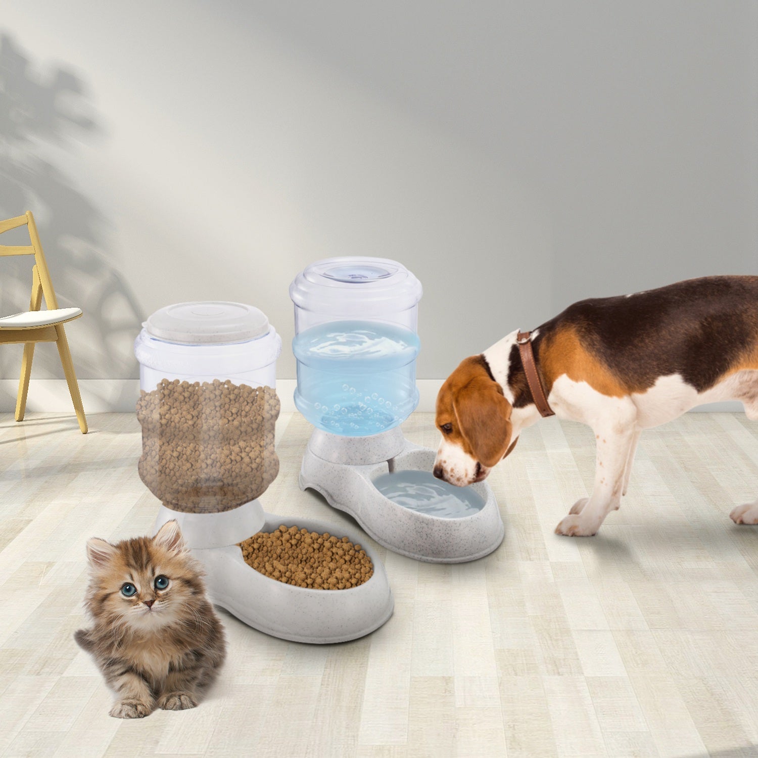 3.5L / 1 Gallon Pet Water Dispenser – Self-Dispensing Gravity Water Feeder for Dogs & Cats, Automatic Fresh Hydration