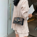 PU Crossbody Bag ✨ Fragrance Style Women’s Small Shoulder Bag with Luxury Chain Strap – Elegant & Versatile