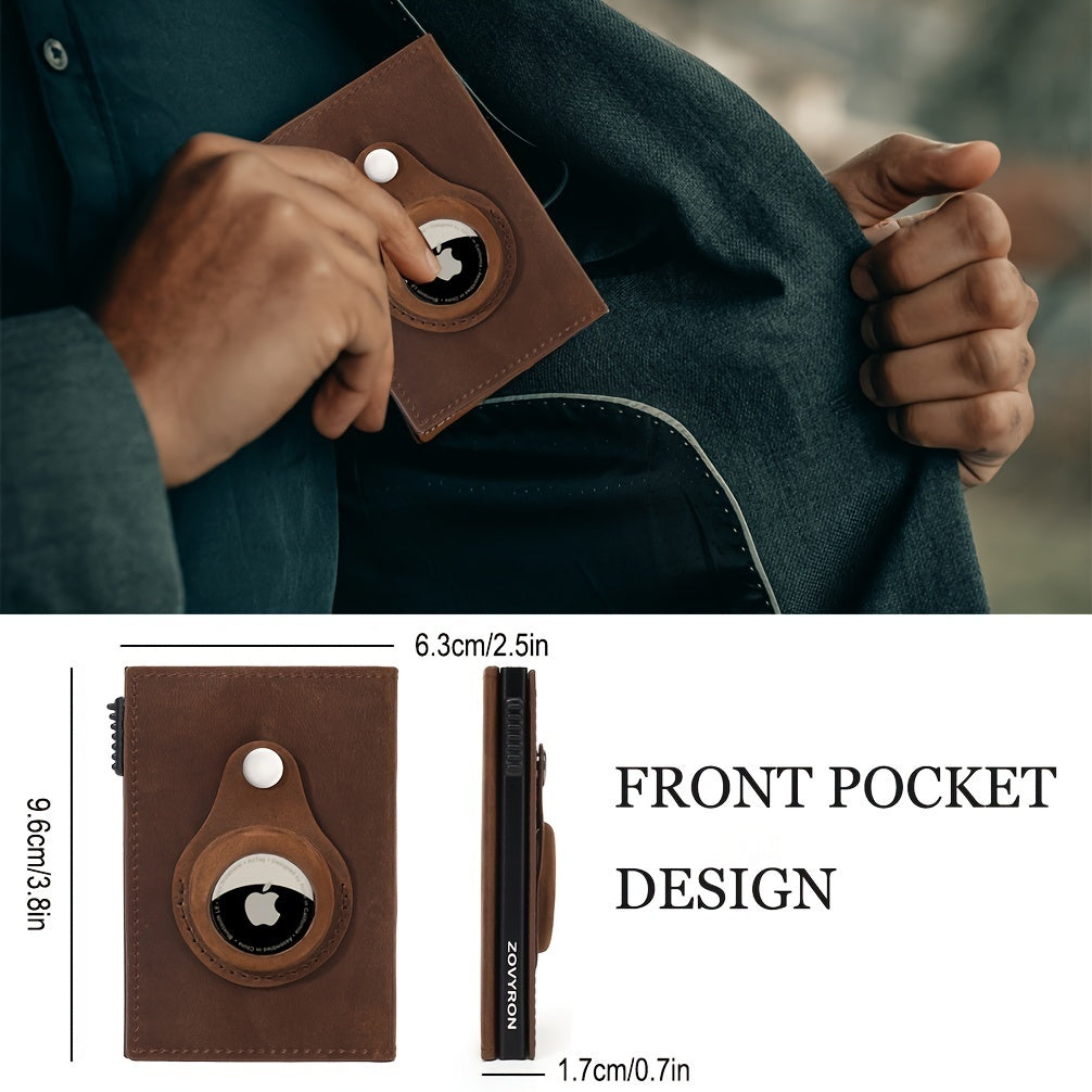 Smart Tri-Fold Design with AirTag Slot