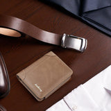 Stylish Brown & Khaki Men’s Leather Wallet