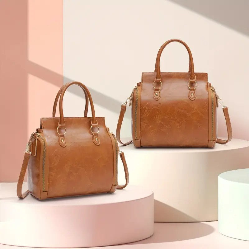 Women’s Multifunctional PU Leather Shoulder Bag 👜 – Elegant Handbag & Tote for Everyday Use