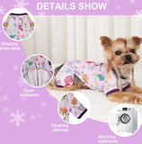 Dog Pajamas PJs – Soft Stretchy Clothes for Small Dogs & Cats, Mermaid Print Onesies for Puppies, Chihuahuas & Yorkies