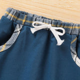 Toddler Baby Boy Plaid Long Sleeve Hoodie & Pants – 2PCS Fall Winter Outfit Set