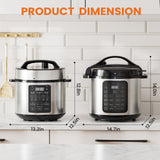 9-in-1 Electric Pressure Cooker – Multi-Functional Smart Pot with Rice, Steamer, Slow Cook & Yogurt Modes