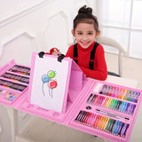 208-228 Piece Adult/Children Art Supplies Set – Oil Pastels, Crayons, Colored Pencils, Acrylic Markers & Watercolour Pens