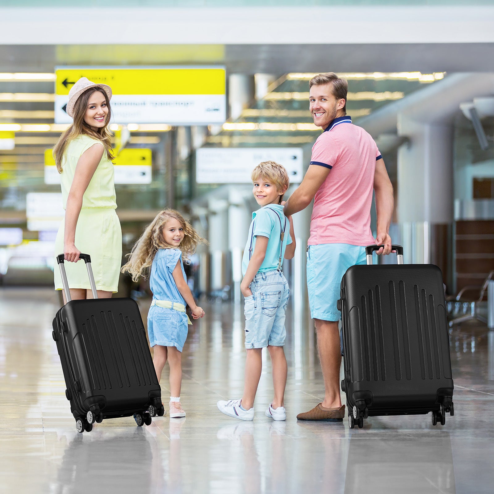 3-Piece ABS+PC Suitcase Collection