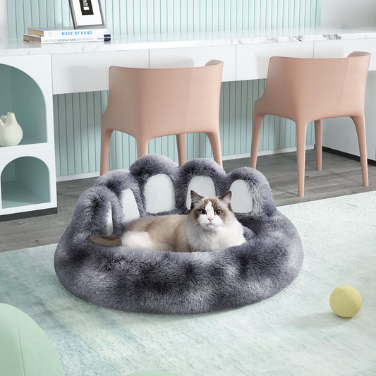 Cute Dog Bear Paw Shape Bed – Cozy Plush Pet Bed for Small & Medium Dogs & Indoor Cats, Soft & Warm Furniture Style Design