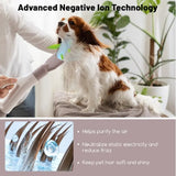 Dog & Cat Hair Blower – Negative Ion Grooming Dryer with Adjustable Temperature & Safe Fast-Drying for Pets