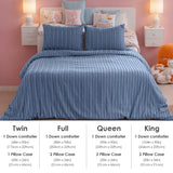 Polyester Microfiber Quilt Cover & Pillowcase Set – Soft, Durable Bedding with Two Size Options (229 × 229 cm · 263 × 229 cm)
