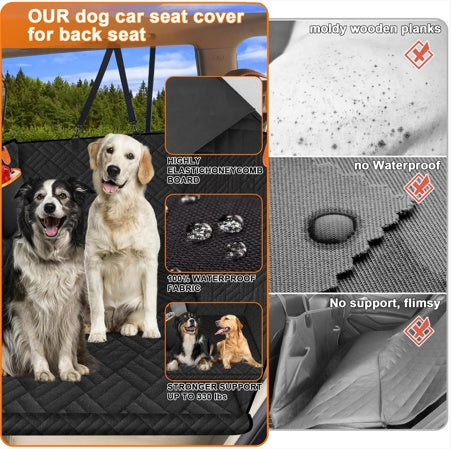 Dog Car Seat Backrest – Comfortable Travel Support Cushion & Safety Seat Protector for Dogs in Cars, SUVs & Trucks