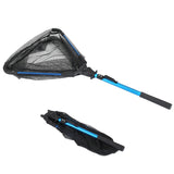 Foldable Fishing Landing Net - Collapsible Aluminum Pole with Fish-Safe Coated Nylon Mesh
