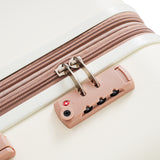 4-Piece Expandable ABS Suitcase Set with USB Port
