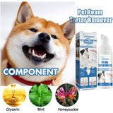 Dental Foam Cleaner for Pets – Brightens Yellow Teeth, Removes Calculus & Freshens Breath with Gentle Formula