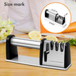 4-in-1 Kitchen Blade & Scissor Sharpening Tool – Compact Manual Sharpener for Knives & Scissors