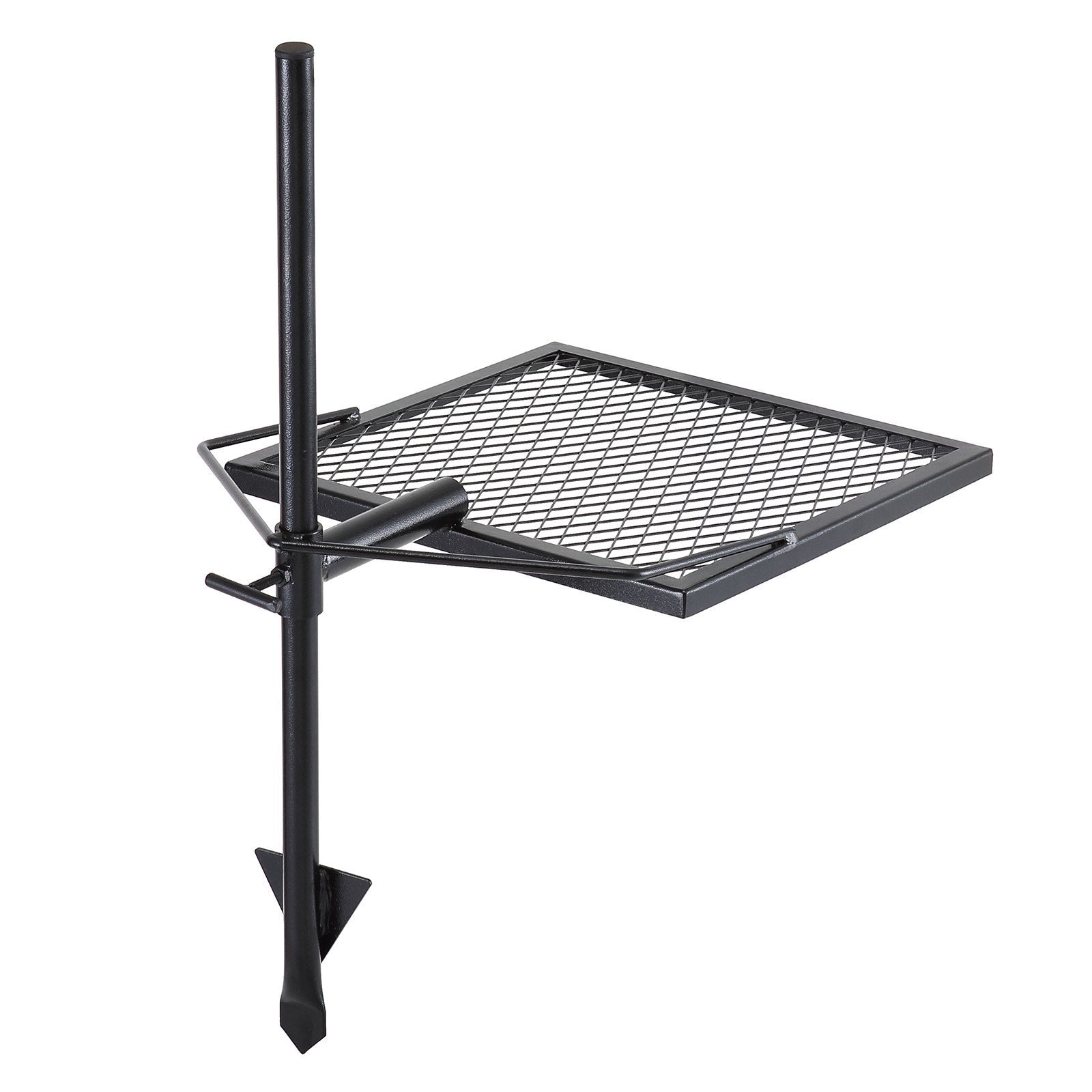 VEVOR Swivel Campfire Grill 🍖 Heavy Duty Steel Fire Pit Grate – 360° Adjustable Outdoor BBQ & Camping Cooking Rack