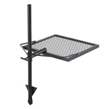 VEVOR Swivel Campfire Grill 🍖 Heavy Duty Steel Fire Pit Grate – 360° Adjustable Outdoor BBQ & Camping Cooking Rack
