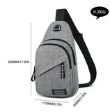 Unisex Sling Bag 🎒 Chest & Fanny Pack – Travel Crossbody Sports Shoulder Backpack