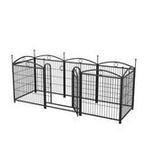 32″ 8-Panel Metal Dog Fence – Heavy Duty Outdoor Pet Playpen for Dogs, Cats & Small Animals