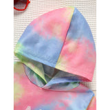 Toddler Girls Long Sleeve Tie-Dye Hooded Dress – Adorable & Comfortable Daily Wear for Kids