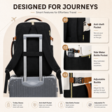 40L Carry-On Travel Backpack with Laptop Compartment & Packing Cubes