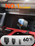 84W 4-in-1 Retractable Car Charger – Fast USB-C & USB Multi-Device Car Charging Station