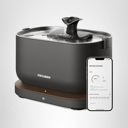 PETLIBRO Dockstream WiFi Smart Cat Water Fountain 3L – PawSense Hydration Monitoring System (Black)
