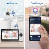 VTech VM901HD Smart WiFi Baby Monitor with 5" HD Parent Unit, 1080p Camera, Night Vision & Remote Pan Tilt Zoom