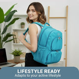 Alira Women’s Lunch Backpack with Insulated Cooler & Belt Bag – Premium Neoprene Work & Travel Laptop Backpack (17”)