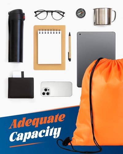 LZERKING 100-Pack Drawstring Backpacks – Bulk Blank Cinch Bags in 10 Colors for Sports, DIY & Community Events