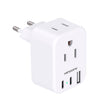European Travel Plug Adapter with USB-C – 5 in 1 US to EU Power Adapter with Dual USB C Ports