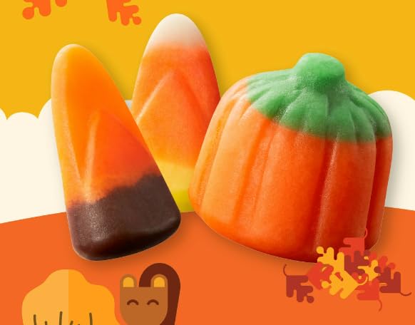 Autumn Candy Variety Mix – Mellowcreme Pumpkins, Harvest Candy Corn & Classic Candy Corn (11 oz Bag)