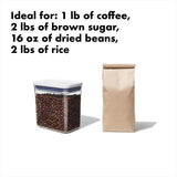 Airtight POP Food Storage Containers – Stackable BPA-Free Pantry Canisters (Clear)