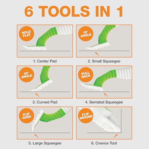 FurDozer X6 Pet Hair Remover Tool with 6-in-1 Design, Reusable Rubber Fur Cleaner for Carpets, Car Interiors, Furniture, and Upholstery