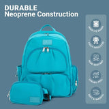 Alira Women’s Lunch Backpack with Insulated Cooler & Belt Bag – Premium Neoprene Work & Travel Laptop Backpack (17”)