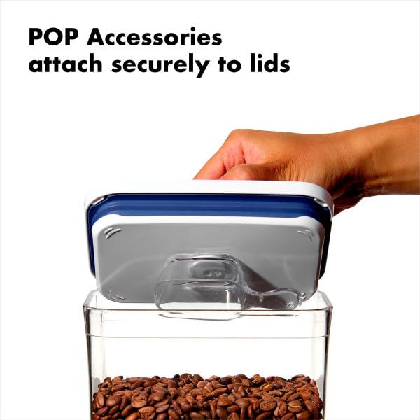 Airtight POP Food Storage Containers – Stackable BPA-Free Pantry Canisters (Clear)