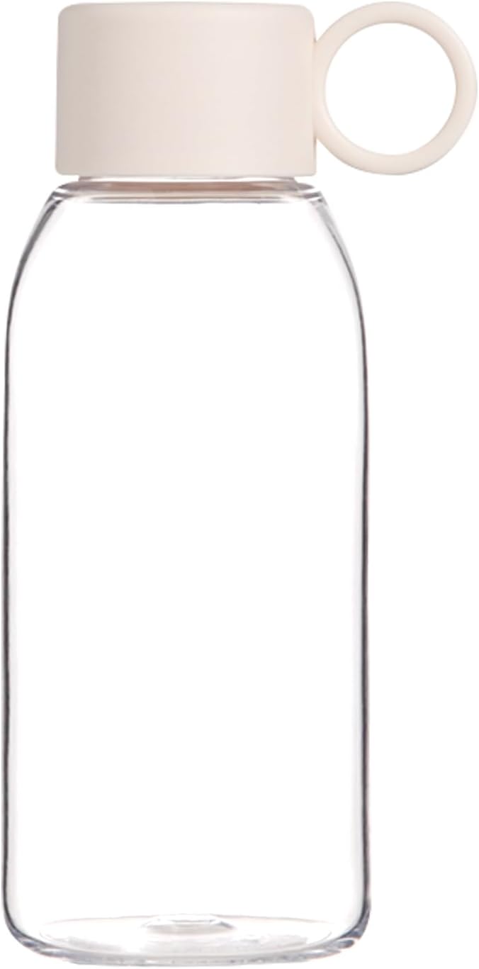 22 oz Clear Tritan Water Bottle with Leakproof Lid and Carry Ring