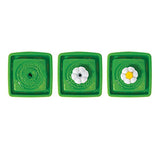 Catit Mini Flower Cat Water Fountain 1.5L with Triple Filtration, Ultra Quiet Pump & BPA-Free Compact Hydration System – Green