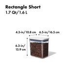 Airtight POP Food Storage Containers – Stackable BPA-Free Pantry Canisters (Clear)