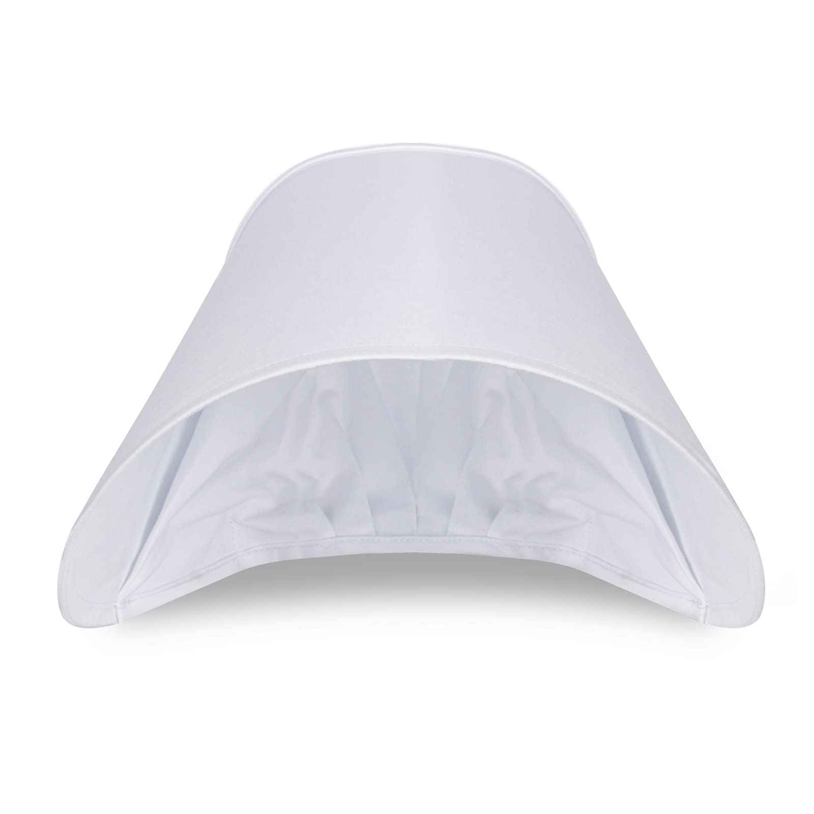 PARTYEVER Handmaids Bonnet Women's Victorian White Wide Brim Bonnet Head Cover Cap Handmaiden Cosplay Hat Costume Accessory