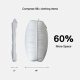 Ekster Vacuum Travel Bags with Portable Pump, Compression Packing Cubes for Luggage Space Saving Travel Organizer