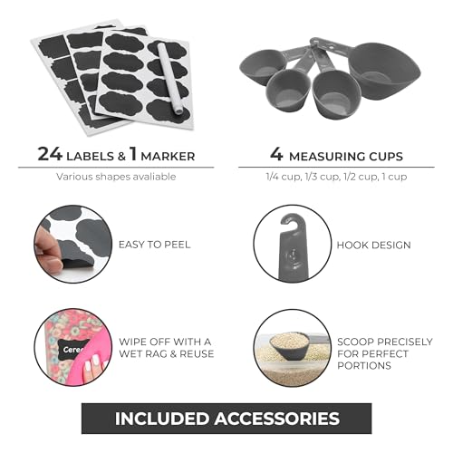 48-Piece Airtight Food Storage Containers Set – BPA-Free Stackable Pantry Organizers