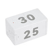Pomodoro Timer Cube with Gravity Sensor, 10 Preset Flip Timers, Adjustable Volume & USB-C Rechargeable Design for Work, Study & Kitchen – White