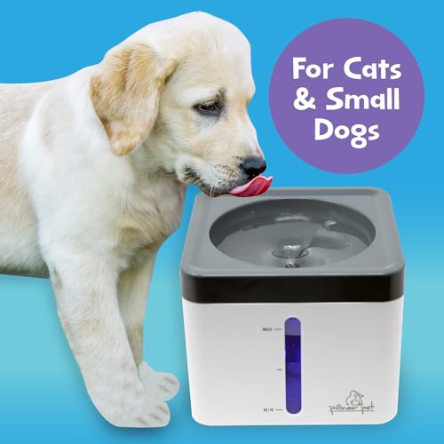 Mini Vortex Pet Water Fountain 80oz – Anti-Splash BPA-Free Automatic Drinking System with LED Indicator