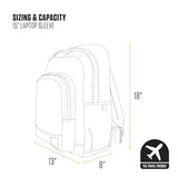 Carhartt 25L Classic Laptop Backpack – Durable Water-Resistant Backpack with 15″ Laptop Sleeve (Black)
