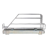 Household Essentials Glidez 3-Slot Pull-Out Cookware Organizer – Chrome Slide-Out Rack for Pots & Bakeware