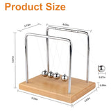 Smilesorg Newton’s Cradle Balance Balls Kinetic Desk Toy Physics Motion Display for Office Décor & Educational Fun