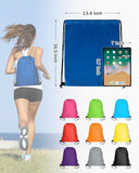LZERKING 100-Pack Drawstring Backpacks – Bulk Blank Cinch Bags in 10 Colors for Sports, DIY & Community Events