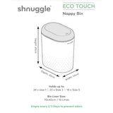 Odor Lock Diaper Pail with Dual-Seal Airlock – Hands-Free Baby Diaper Disposal Bin for Nursery
