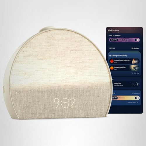 Hatch Restore 3 Sunrise Alarm Clock Smart Sleep Sound Machine & Bedside Light Putty
